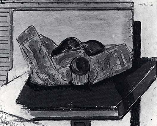 Still Life With Muffins, (painting) — Alfred Henry Maurer