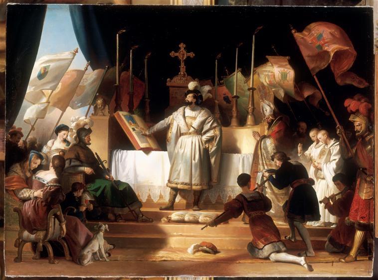 François Ier Armé Chevalier Par Bayard.14 Septembre 1515 — Alexandre Évariste Fragonard