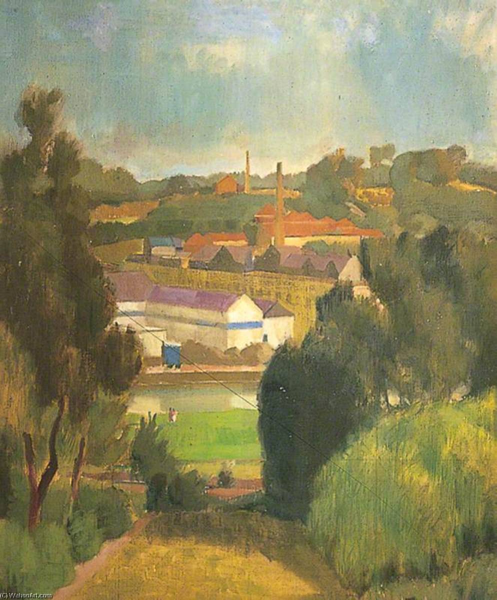 View Across The River To Tovil, Kent — William Townsend
