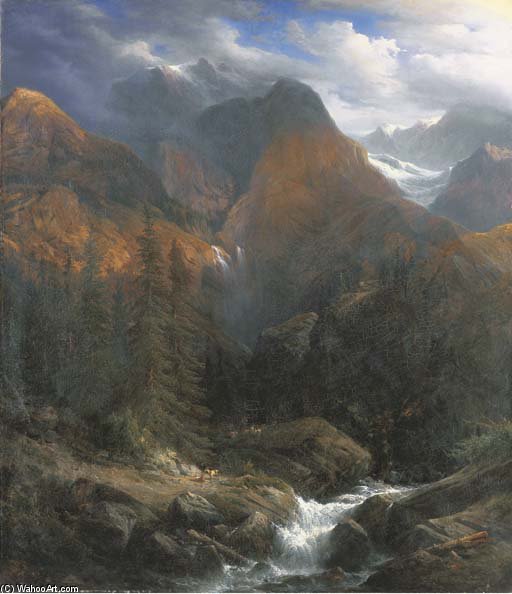 Paysage Des Alpes Suisses — Francois Diday