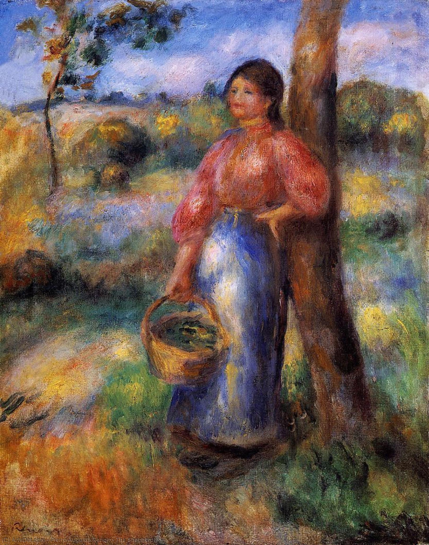 The Shepherdess — Пьер-огюст Ренуар