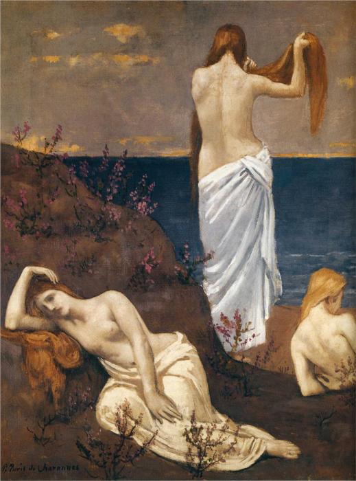 Young Girls By The Sea — Pierre Cécile Puvis De Chavannes