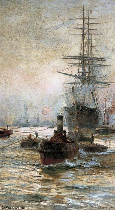 Shipping In The Pool Of London — Charles John De Lacy