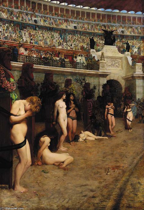 Aithful Unto Death 'christianae Ad Leones!' — Herbert Gustav Schmalz