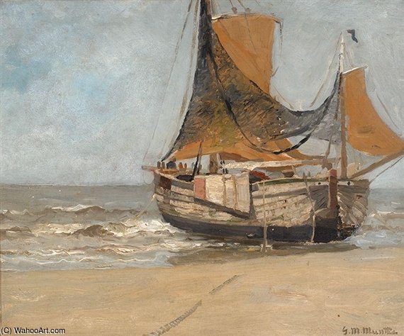 Barge On The Beach — Gerhard Arij Ludwig Morgenstje Munthe