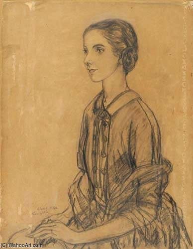 Portrait Of The Comtessa De Talancé De La Barre — Léonard Tsuguharu Foujita