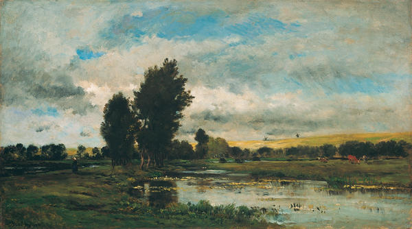 French River Scene — Charles-françois Daubigny