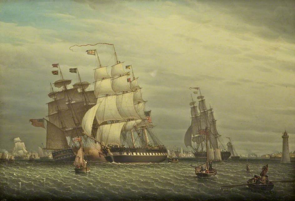 American Ships In The Mersey Off Liverpool — Robert W. Salmon