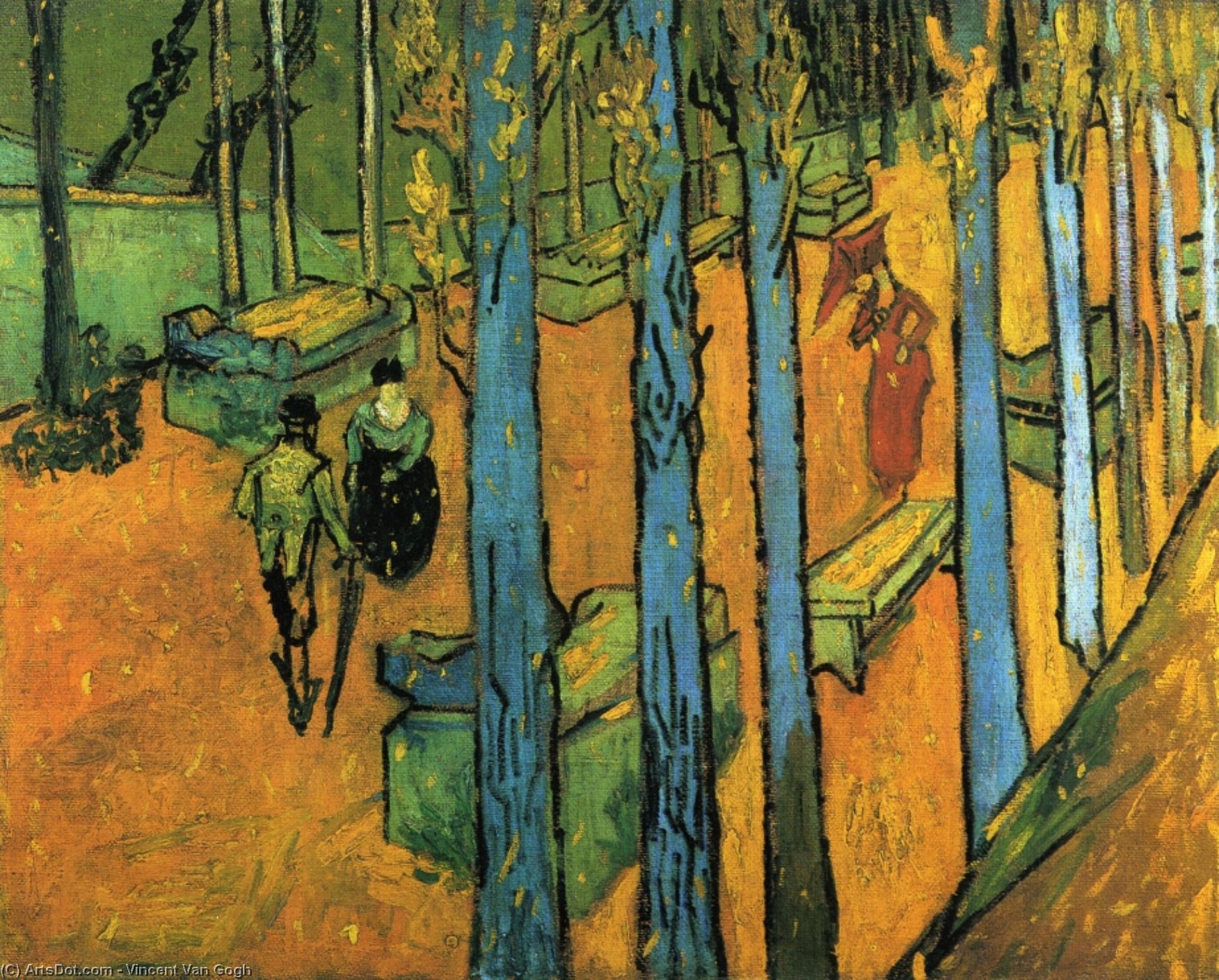 Les Alychamps, Autumn — Vincent Willem Van Gogh