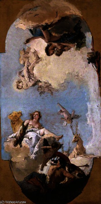 Diana, Apollo And Nymphs — Giambattista Tiepolo