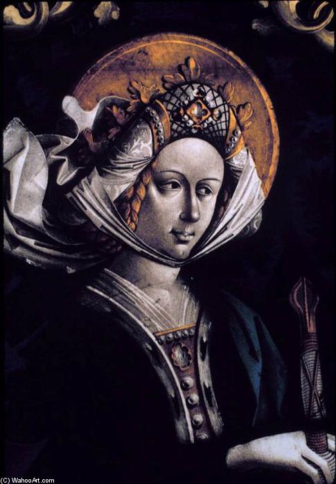 St Catherine (detail) — Peter Hemmel Von Andlau