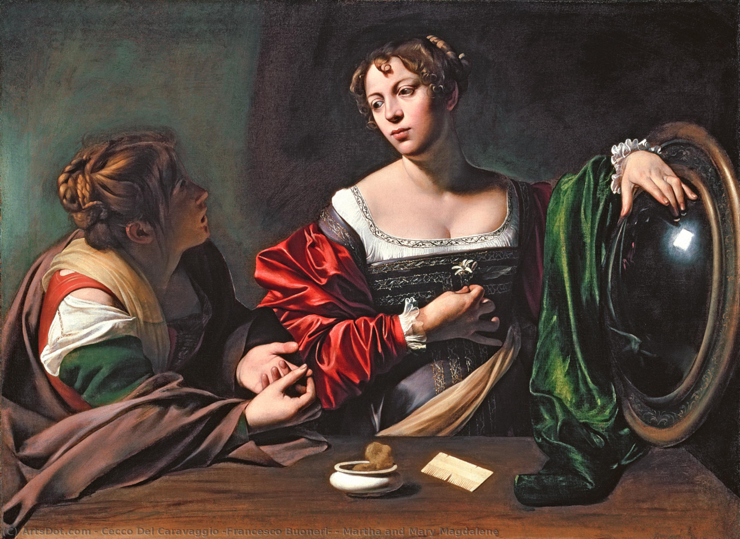 Martha And Mary Magdalene — Cecco Del Caravaggio (francesco Buoneri)