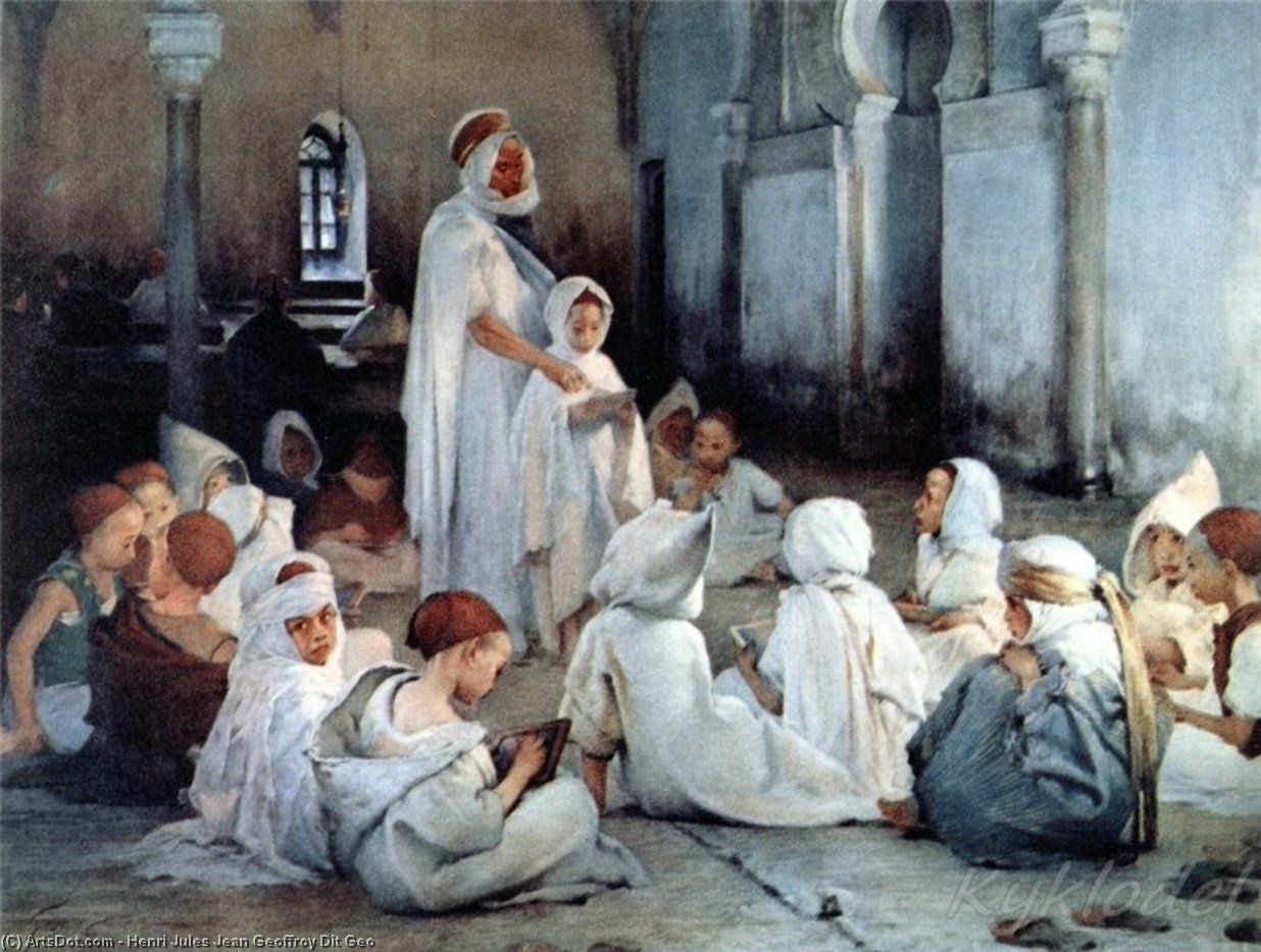 An Arab School In Tlemcen — Henri Jules Jean Geoffroy Dit Geo