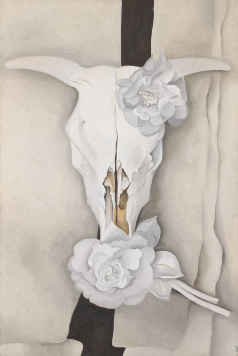Cow's Skull With Calico Roses — Georgia O'keeffe