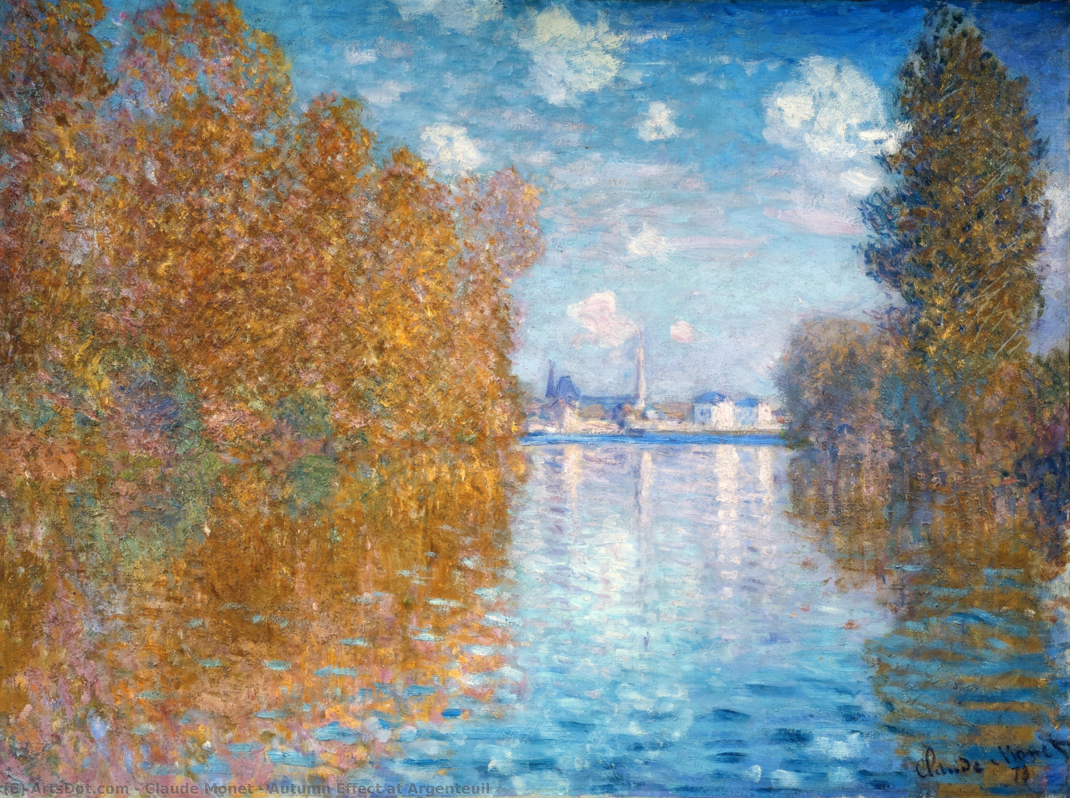 Autumn Effect At Argenteuil — Клод Моне