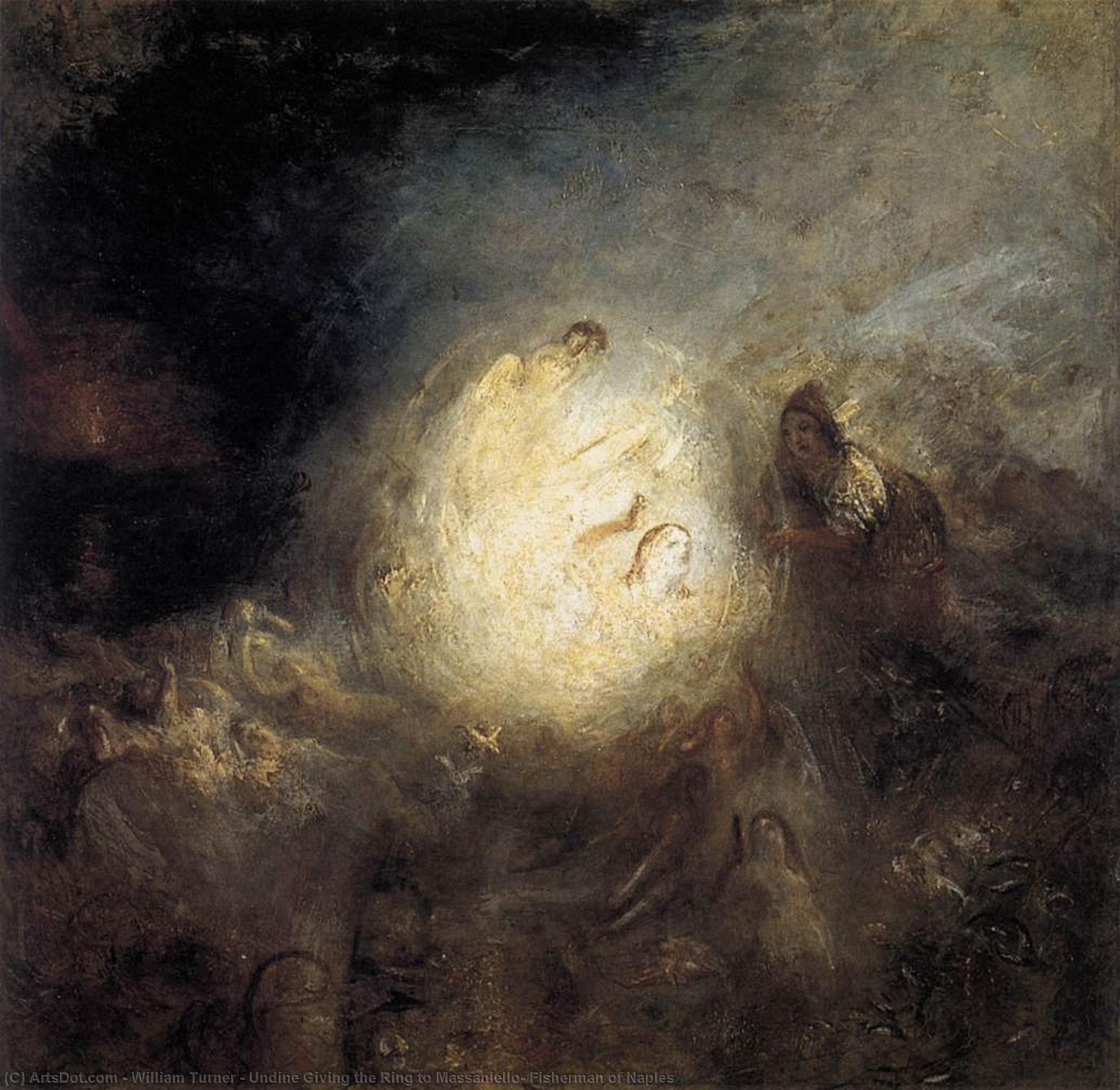 Undine Dando El Anillo A Massaniello, Pescador De Nápoles — Joseph Mallord William Turner