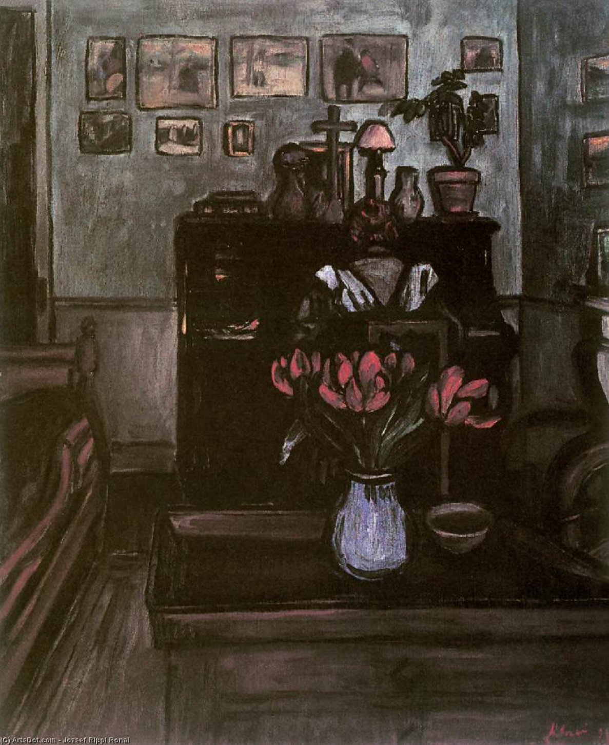 Twilight In An Intimate Room — József Rippl-rónai