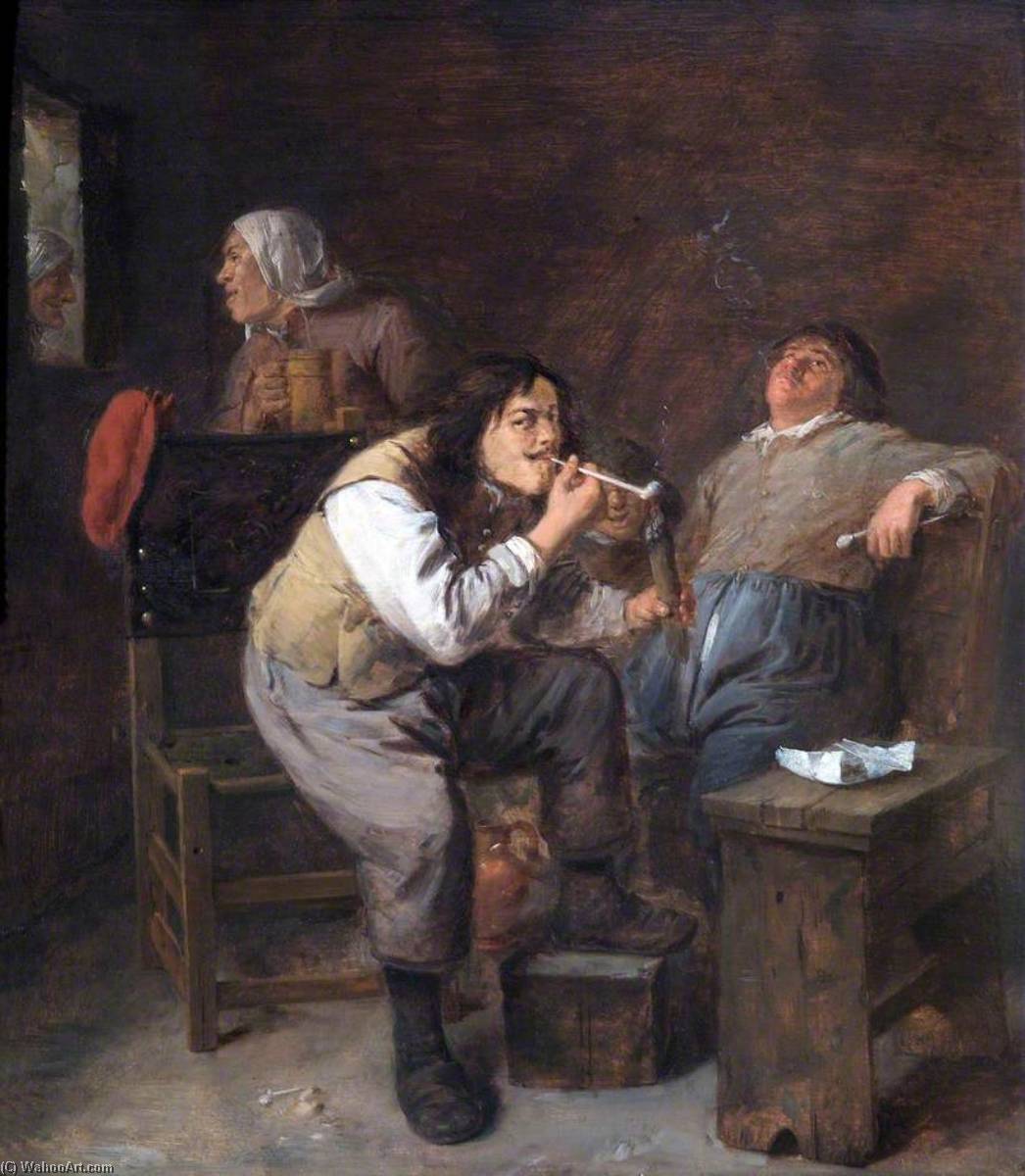 The Smokers — Adriaen Brouwer