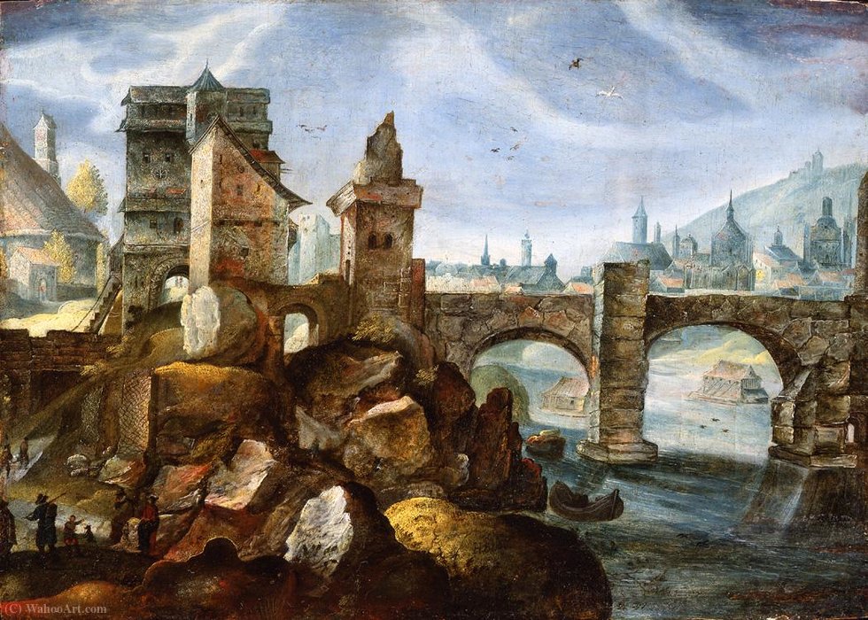A Capriccio View Of A City — Pieter Stevens