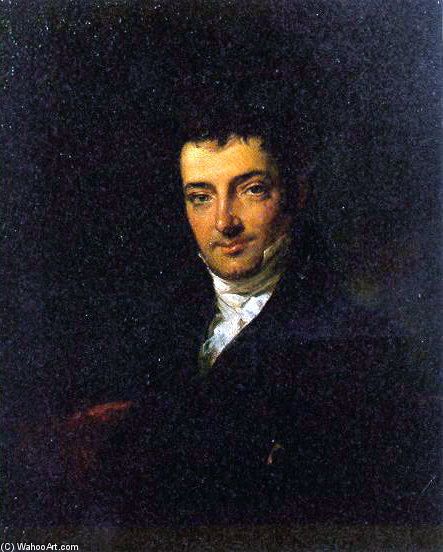 Portrait Of Washington Irving Attr — Charles Robert Leslie