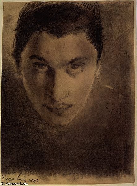 Early Self-portrait — Albin Egger Lienz