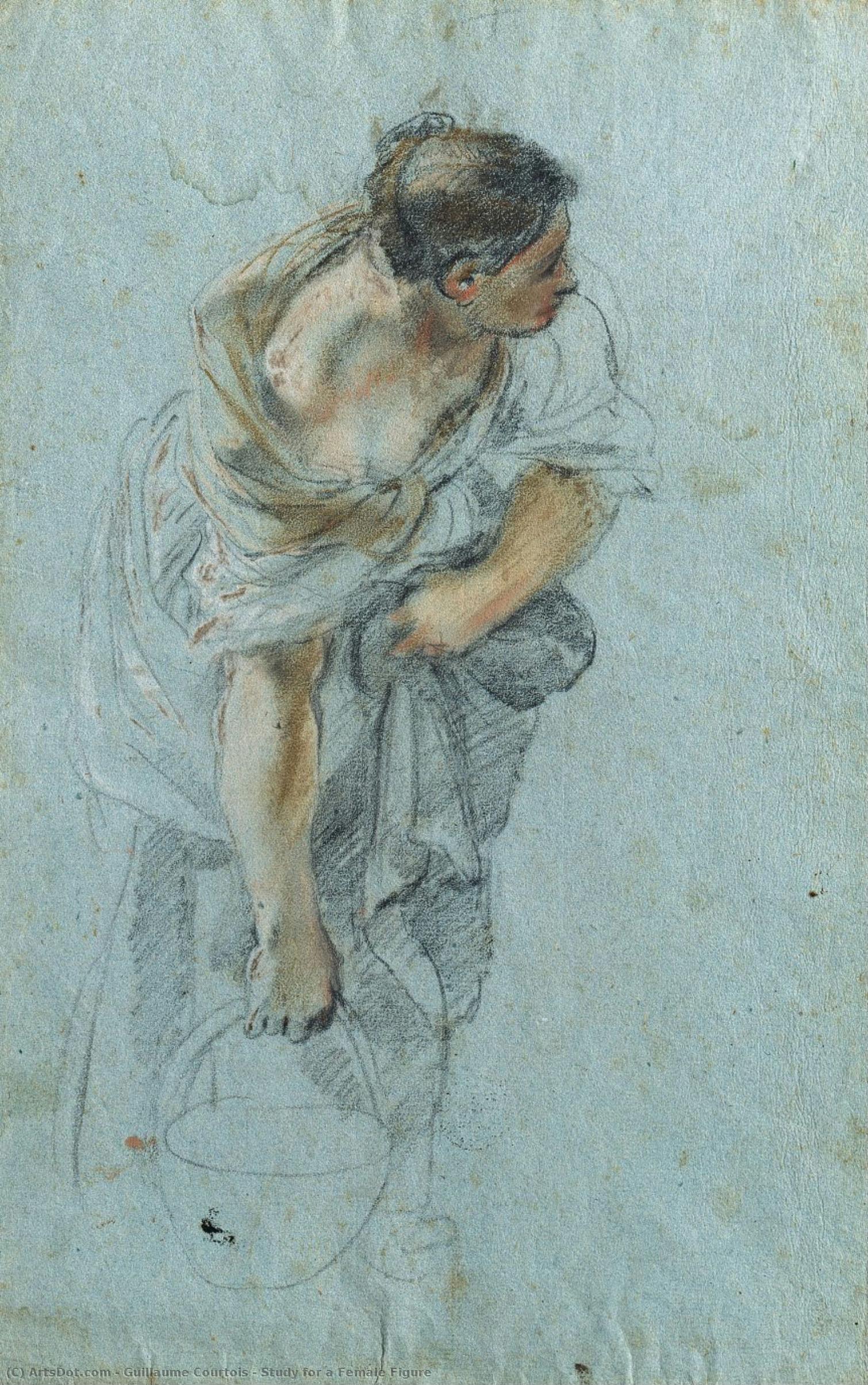 Study For A Female Figure — Guillaume Courtois
