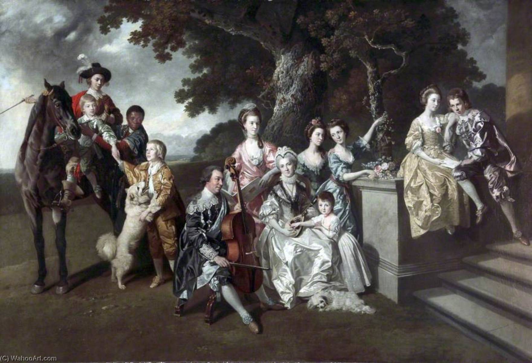 The Family Of Sir William Young — Johann Zoffany