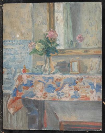 Bouquet De Fleurs Posé Sur La Cheminée — Valentine Reyre