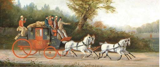 The York To London Royal Mail Coach — Samuel Henry Gordon Alken