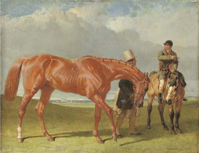 Bribery Held By Alec Taylor Sen., The Jockey Nat Flatman On A Hack — John Frederick Herring Senior