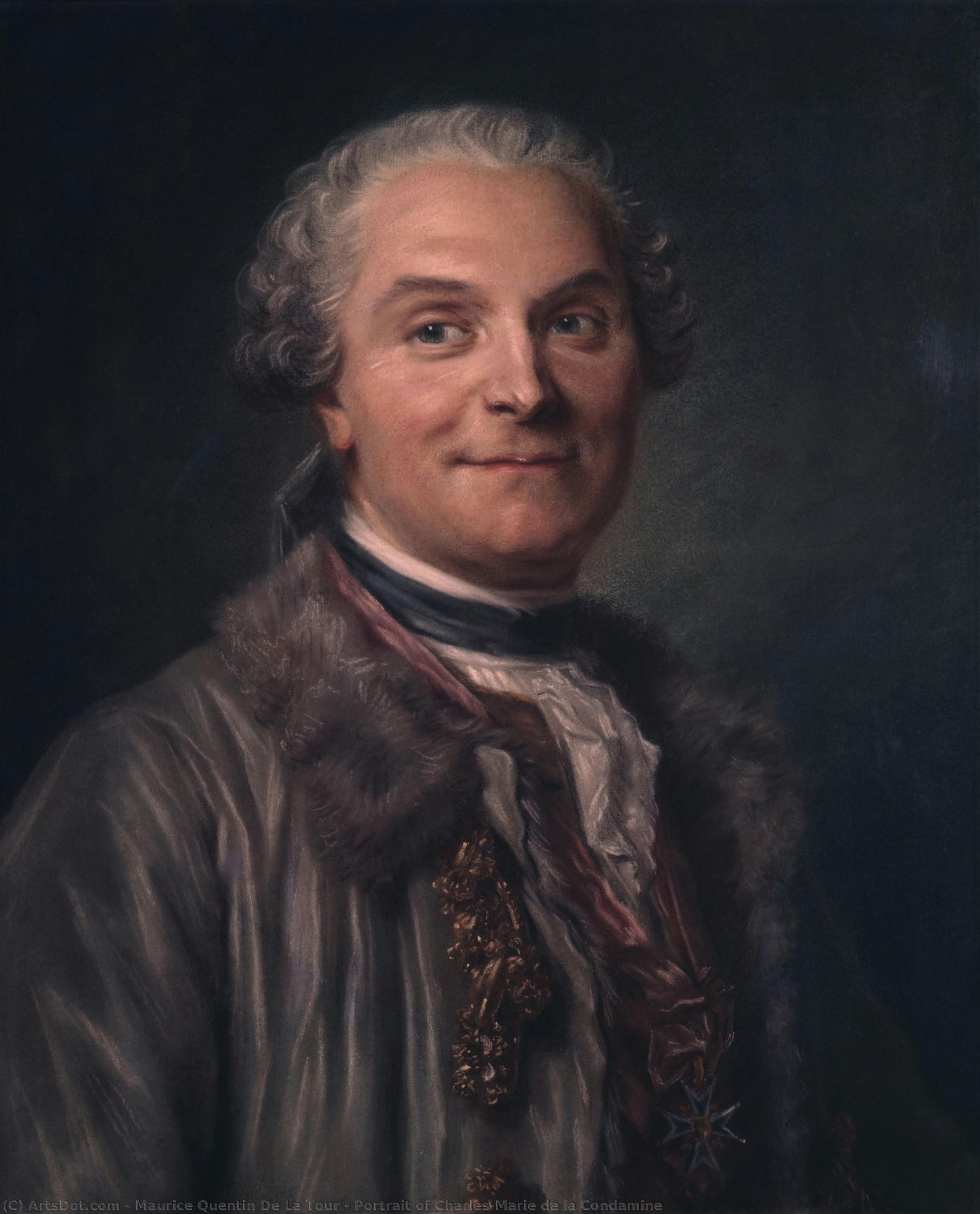 Portrait Of Charles-marie De La Condamine — Maurice Quentin De La Tour