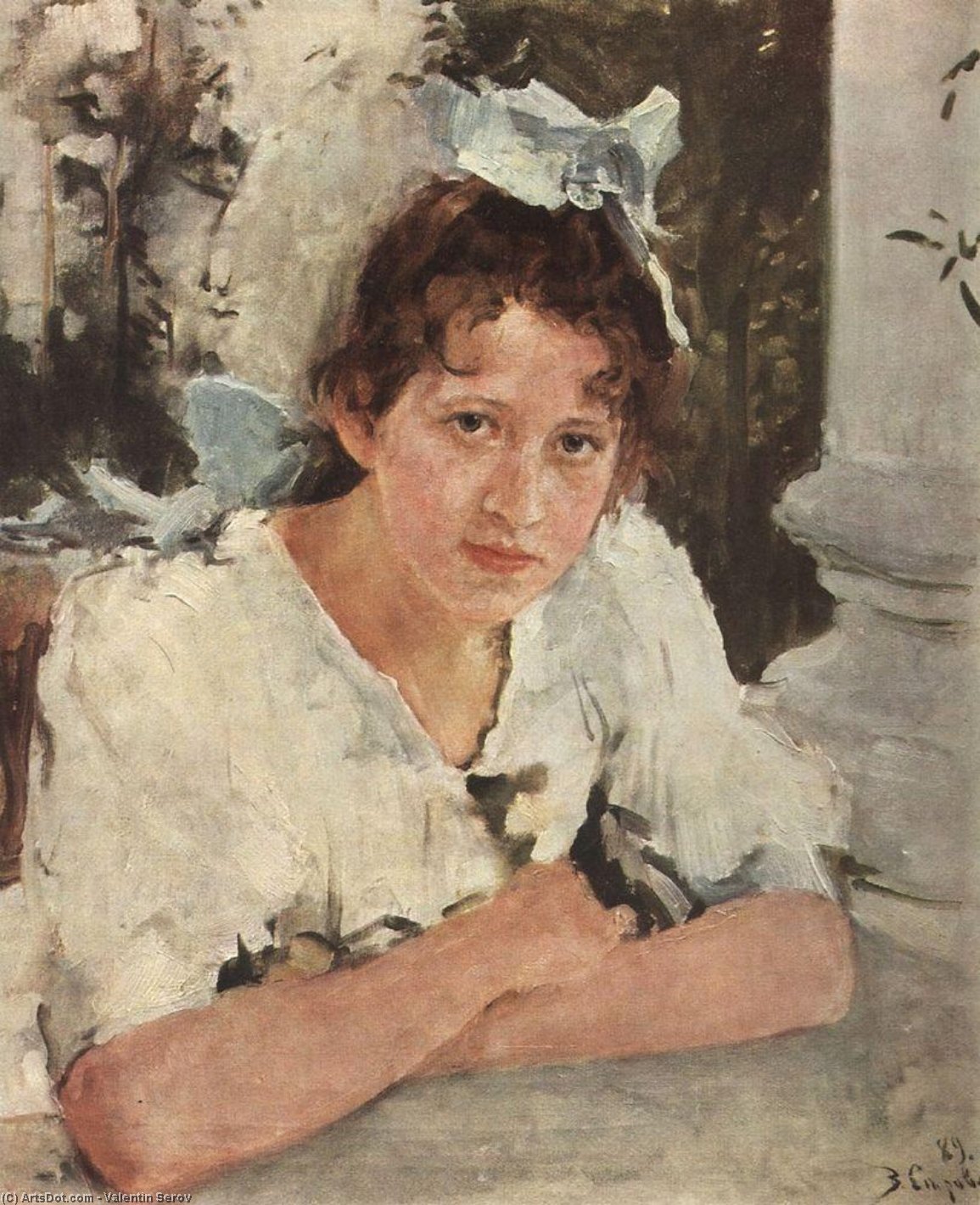 Portrait Of Praskovya Mamontova — Valentin Alexandrovich Serov