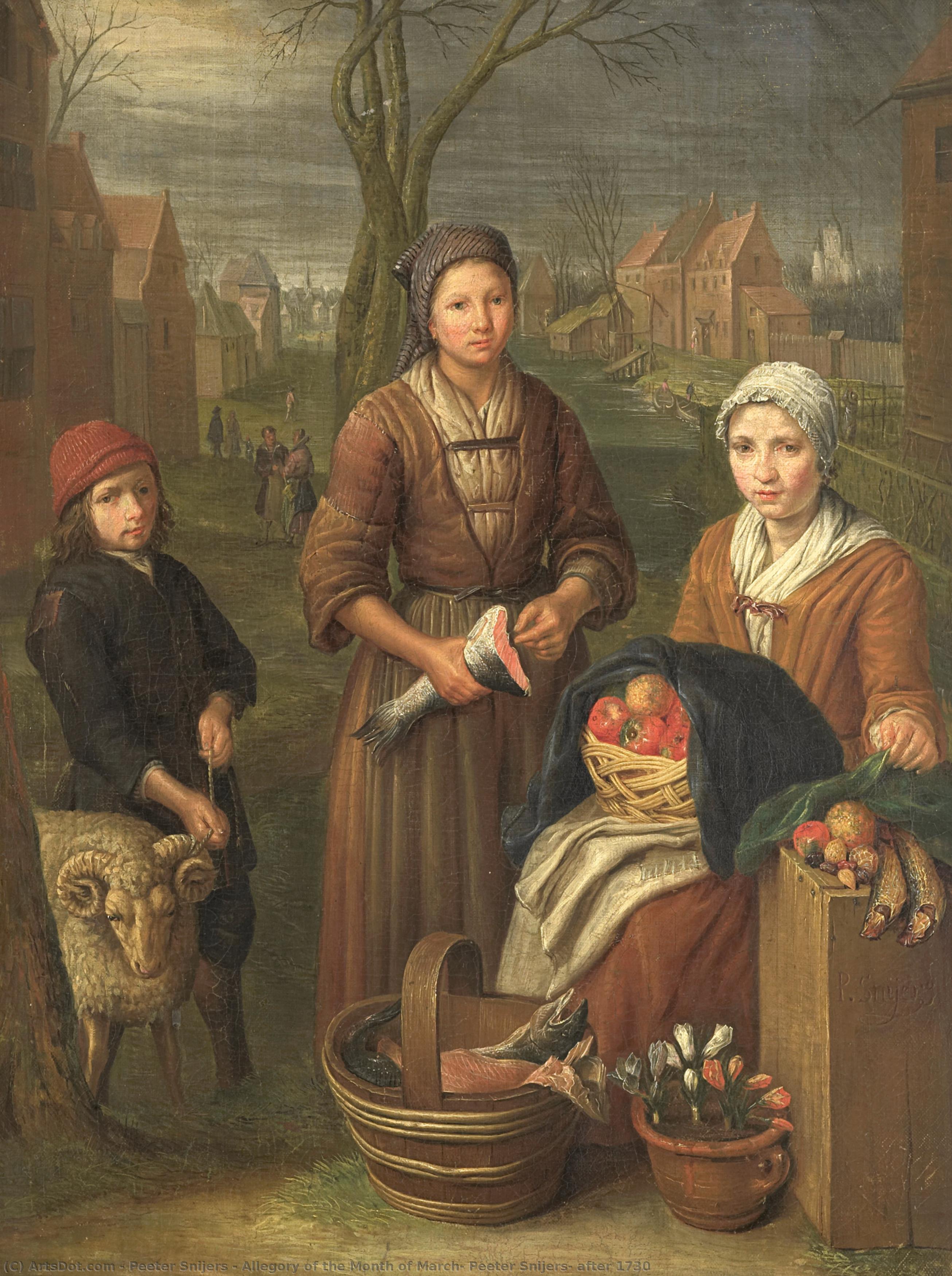 Allegory Of The Month Of March, Peeter Snijers, After 1730 — Peeter Snijers