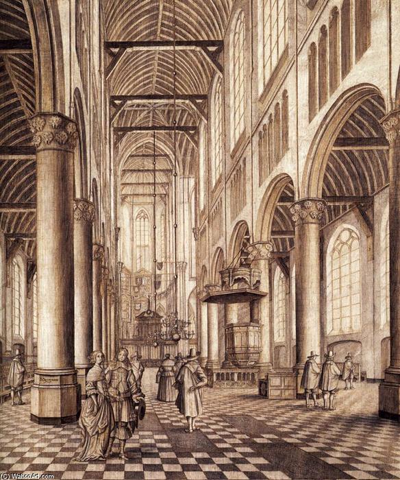 Interior Of The Nieuwe Kerk, Delft — Johannes Coesermans