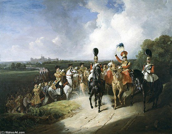 Band Of The Second Regiment Of Life Guards Leaving Windsor — John Frederick Tayler