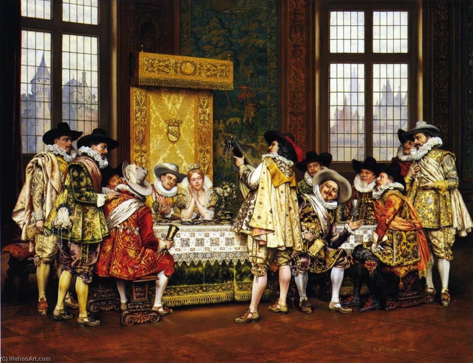 A Musical Interlude — Adolphe Alexander Lesrel