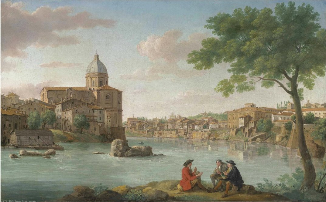 The Church Of San Giovanni Dei Fiorentini, On The Tiber, Rome — Hendrik Frans Van Lint