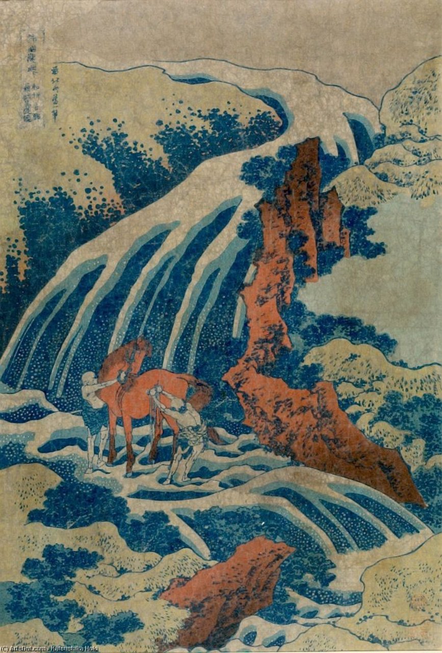 The Waterfalls Of Various Provinces — Katsushika Hokusai