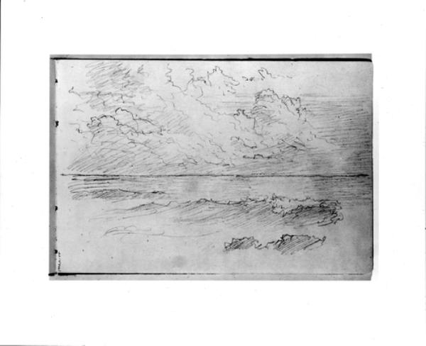 Sketch Of Clouds And Sea — William Trost Richards