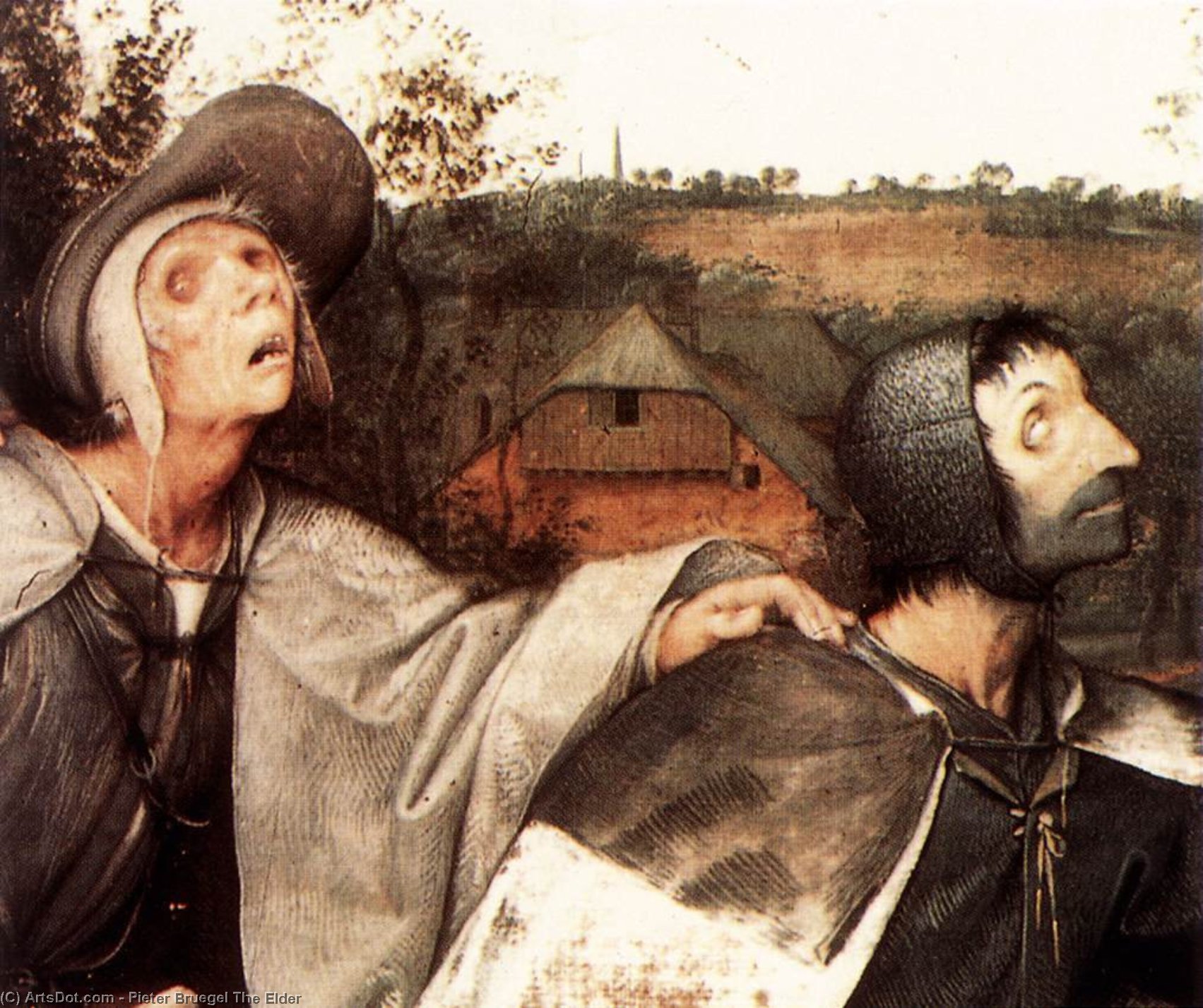 La Parábola De Los Ciegos Que Guían A Los Ciegos (detalle) — Pieter Bruegel El Viejo