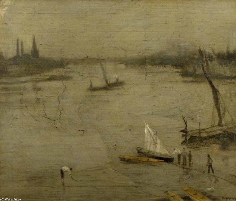 Battersea Reach, Early Morning, London — Walter Greaves