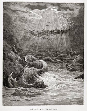 The Creation Of Fish And Birds — Paul Gustave Doré