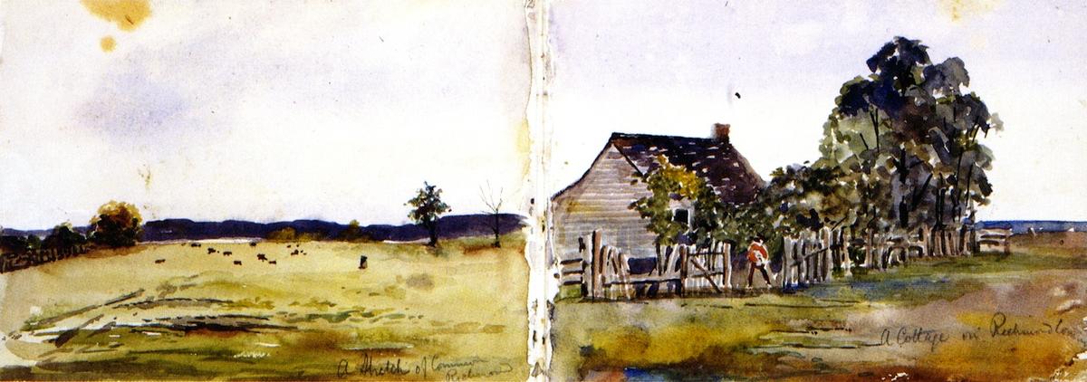 Two Sketches Of Richmond Common From Sketchbook — Charles Edward Conder