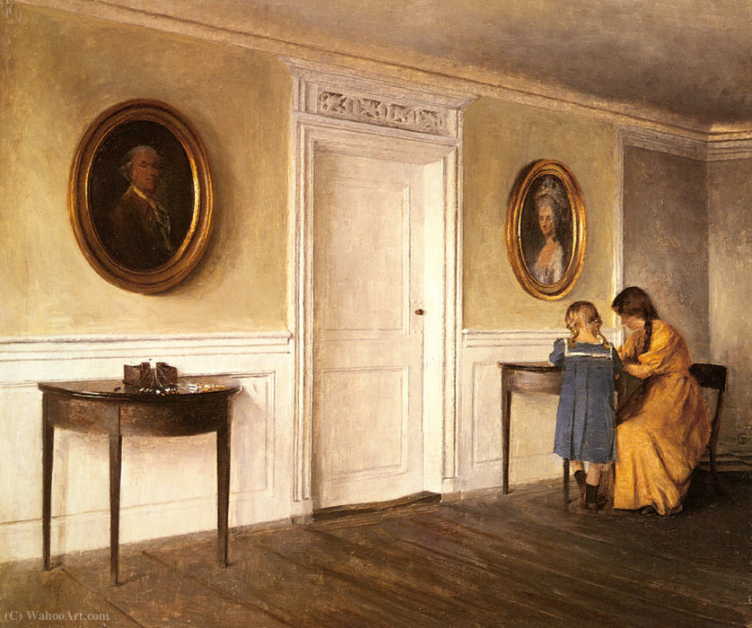 Two Of The Artist S Daughters At Liselund — Peter Ilsted