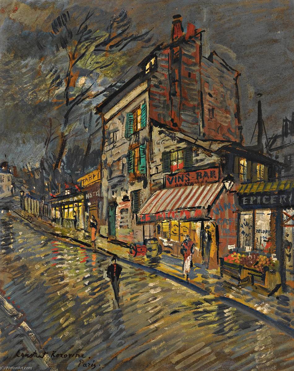 Paris By Night — Konstantin Alexeievitch Korovin