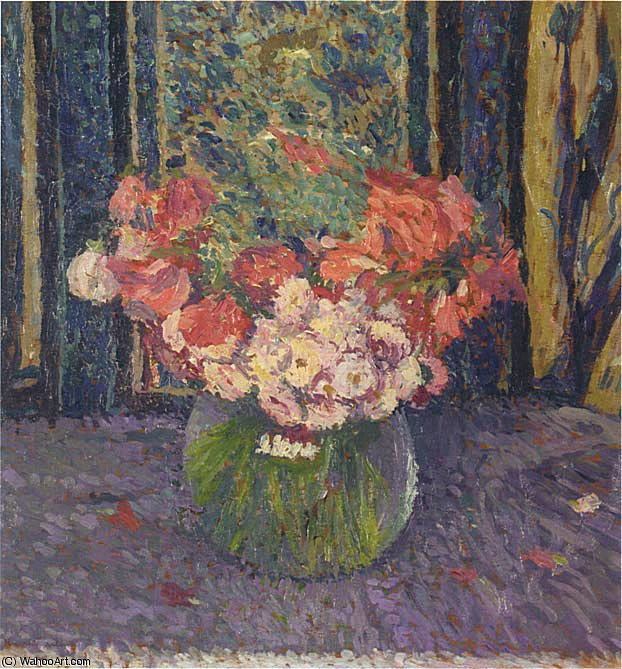 Vase Of Flowers — Henri Jean Guillaume Martin