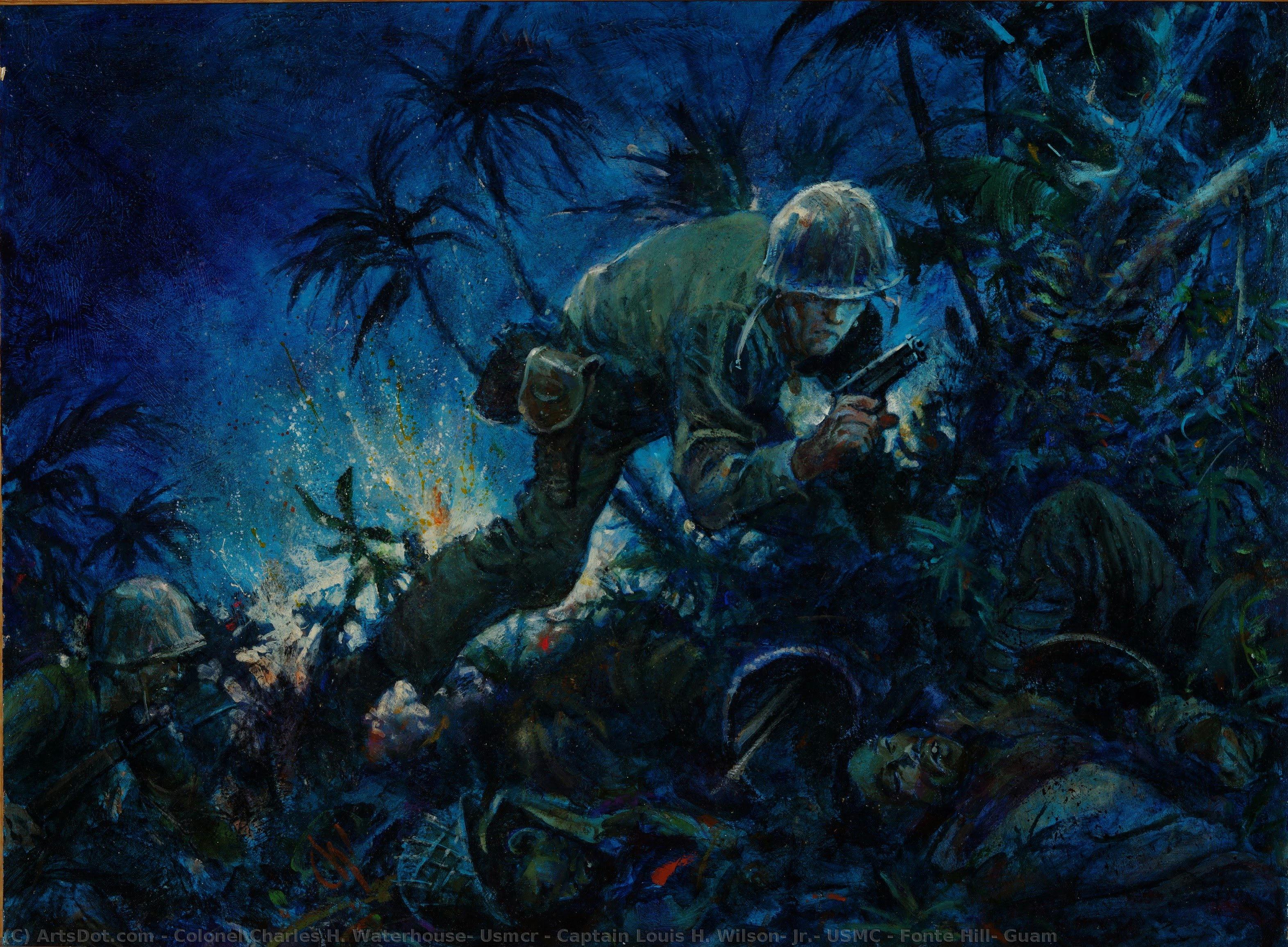 Captain Louis H. Wilson, Jr., Usmc - Fonte Hill, Guam — Coronel Charles H. Waterhouse, Usmcr