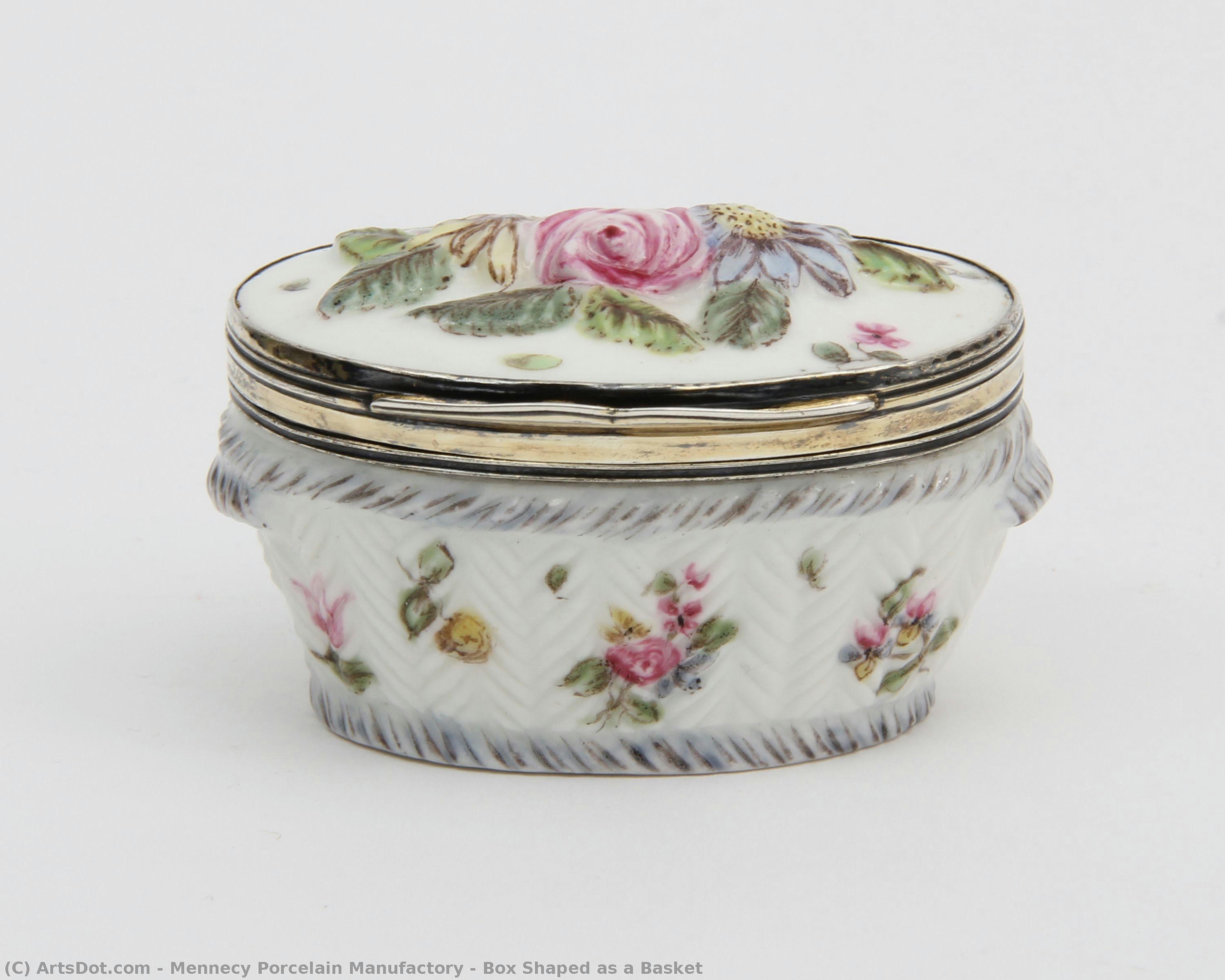 Box Shaped As A Basket — Mennecy Porcelain Manufactory