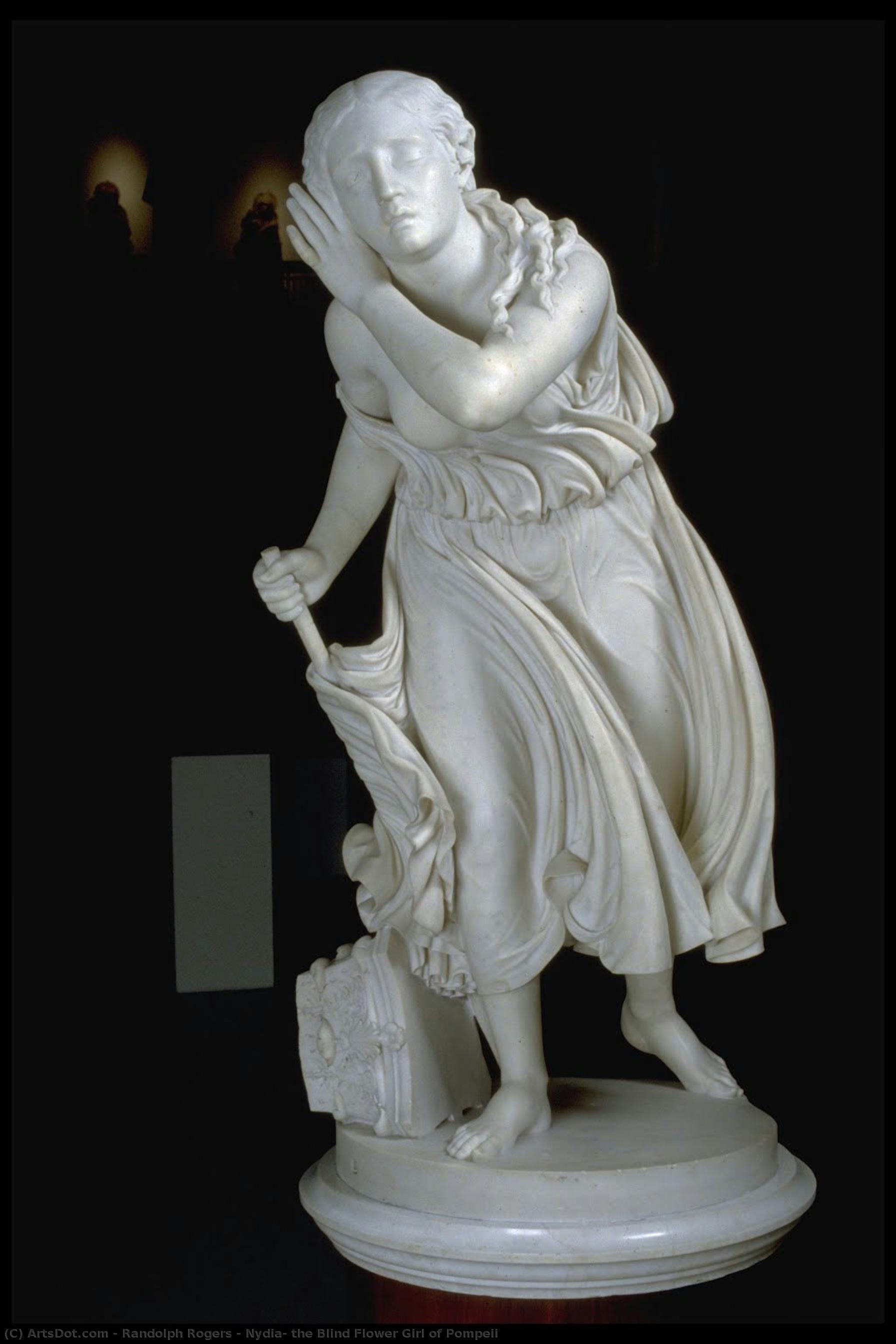 Nydia, The Blind Flower Girl Of Pompeii — Randolph Rogers