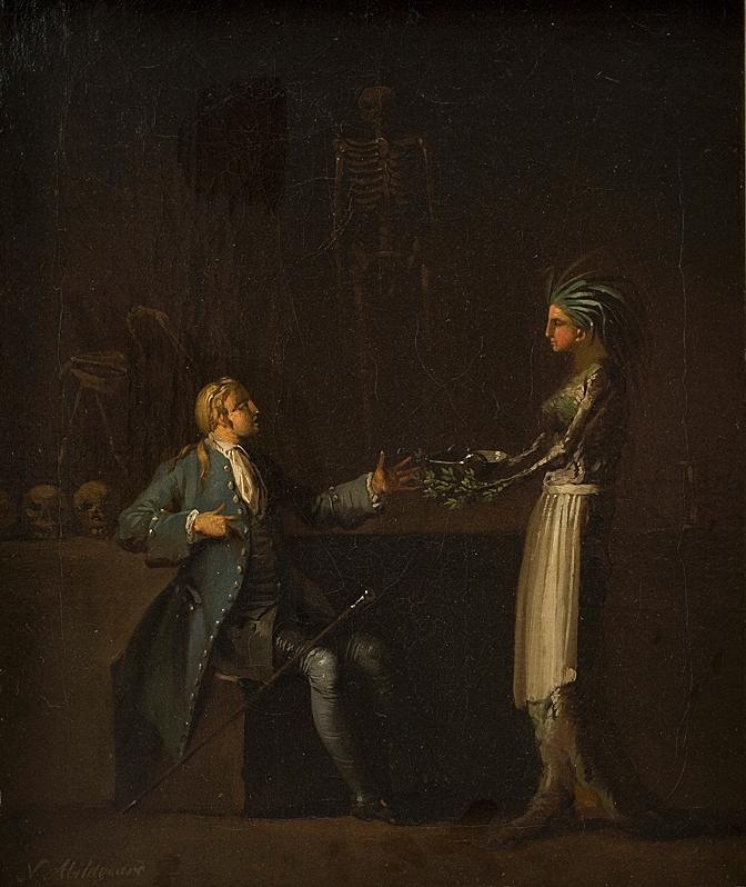 The Doctor's Wife Reveals Her Husband's Intention Of Anatomising Niels Klim — Nicolai Abraham Abildgaard